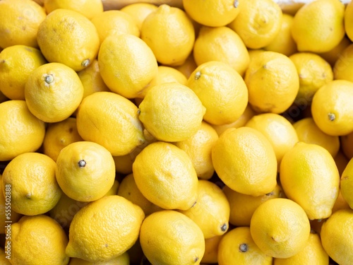 lemons on the market stall