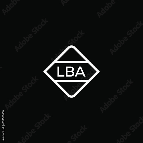 LBA 2 letter design for logo and icon.LBA monogram logo.vector illustration photo