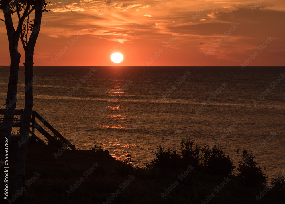 Sunrise over St. Anns Pass, Cape Breton Island, Canadian East Coast Sunrise over St. Anns Pass, Cape Breton Island, Canadian East Coast