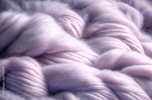 Winter cocooning in tender pale mauve colors, soft wool feeling, warm sensations, emotions, illustration, generated art