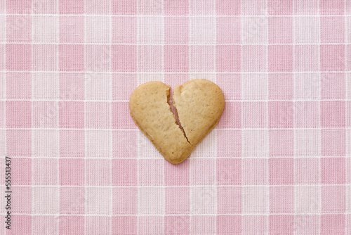 Broken Heart-shaped Cookie photo