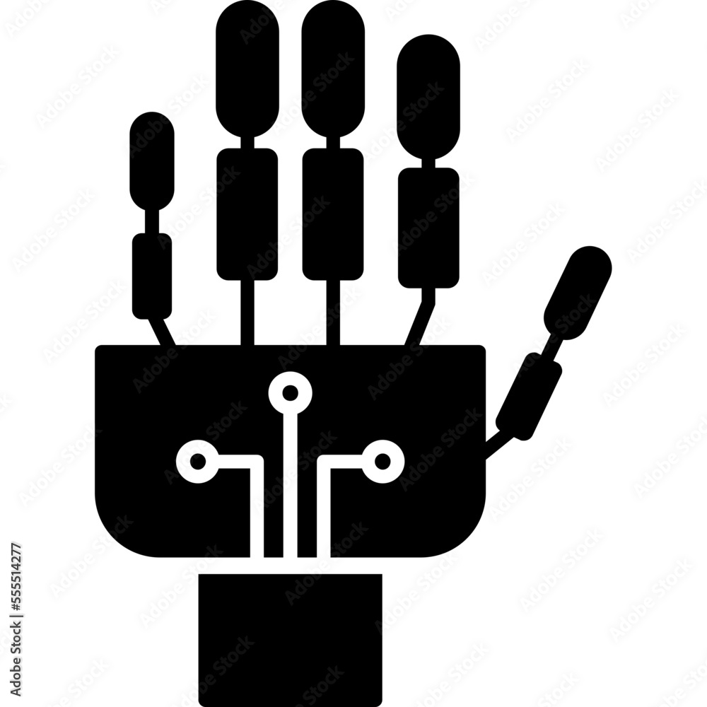 Robotics hand Icon Robotics hand Icon