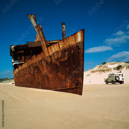 Shipwreck on Beach