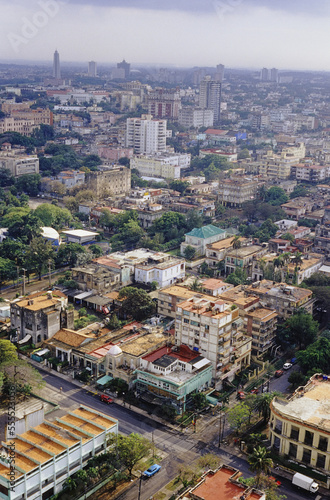 Overview of Vedado District, Havana, Cuba photo