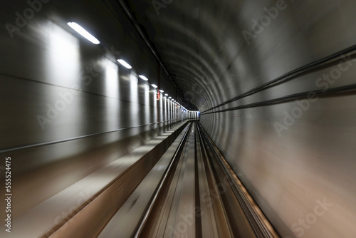 Metro Vancouver SkyTrain tunnel in Vancouver, British Columbia, Canada photo
