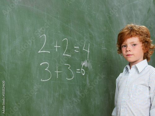 Boy at Blackboard