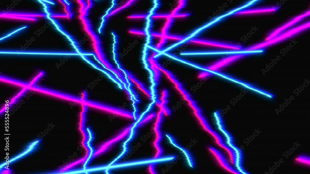 Neon glowing shimmering lines abstract futuristic background. Neon glowing shimmering lines abstract futuristic background.