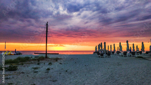 sunset at the beach