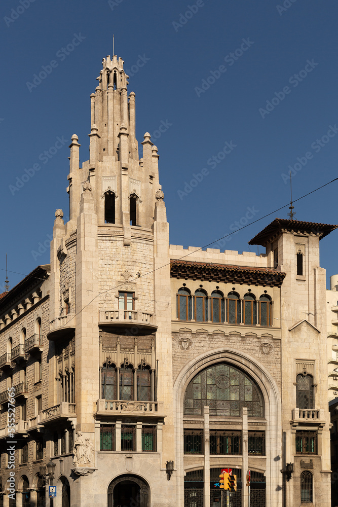Beautiful architecture in the city centre of Barcelona
