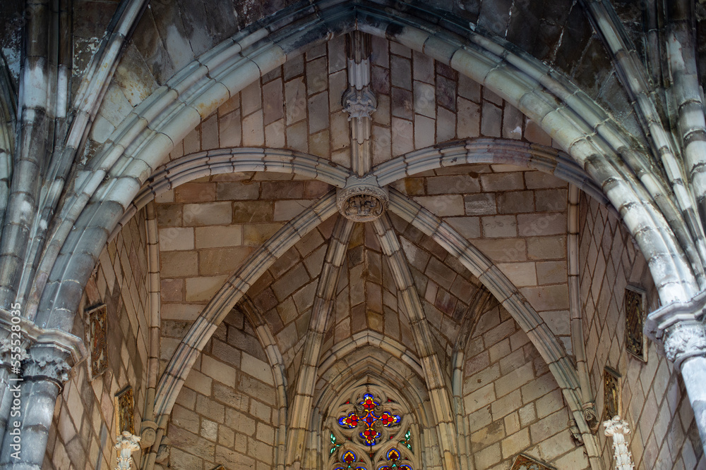 Detail of interior of Barcelona Cathedral Detail of interior of Barcelona Cathedral