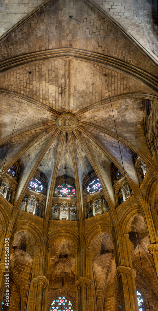 Detail of interior of Barcelona Cathedral Detail of interior of Barcelona Cathedral