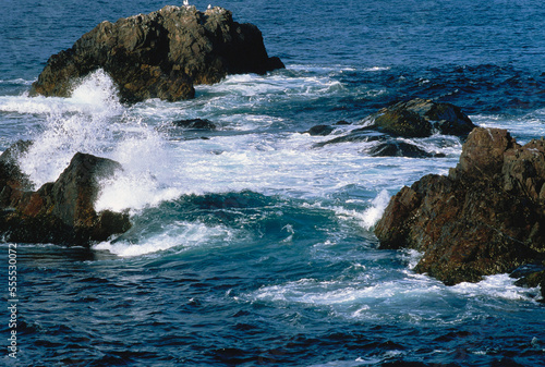 Waves Crashing against Rocks Spillar's Cove Newfoundland and Labrador, Canada photo