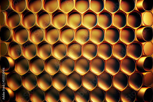 Luxury gold honeycomb backg...