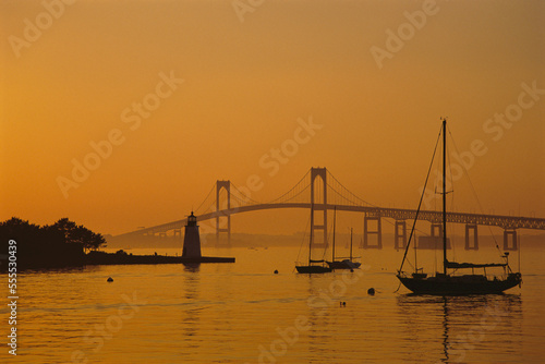 Claiborne Pell Newport Bridge, Newport, Rhode Island, USA photo