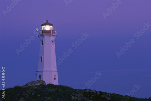 Lighthouse, Louisbourg, Nova Scotia, Canada photo