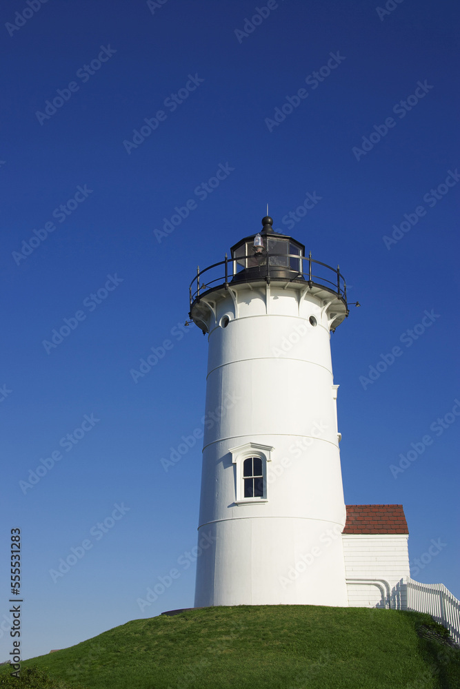 Nobska Lighthouse, Woods Hole, Falmouth, Cape Cod, Massachusetts, USA Nobska Lighthouse, Woods Hole, Falmouth, Cape Cod, Massachusetts, USA