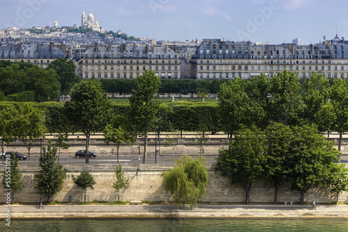 View from Open Air Terrace of Musee d'Orsay Looking Towards Sacre Coeur, Paris, France photo