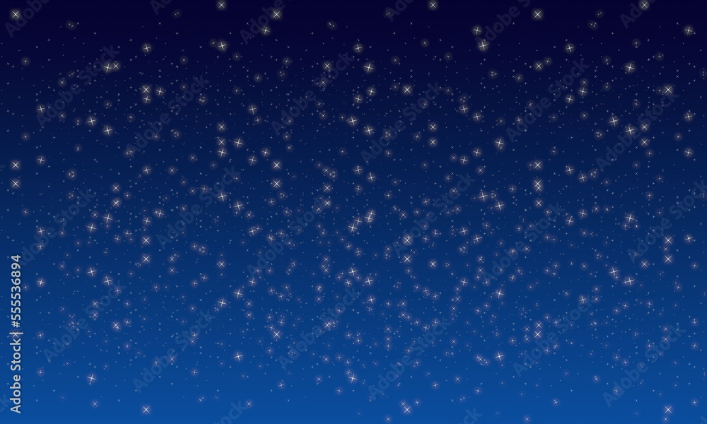 Starry sky background - digital illustration.