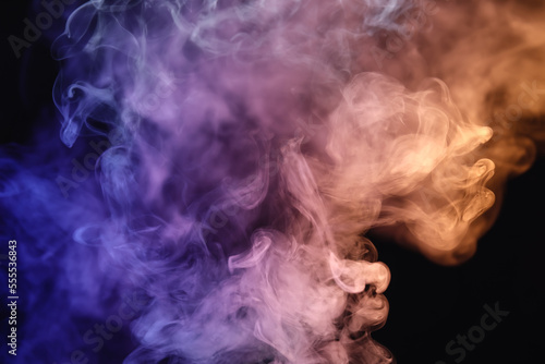 Colorful smoke cloud with b...