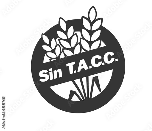 Black and white Sin TACC symbol. 
