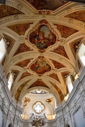 interior of the Certosa di San Lorenzo Padula Italy