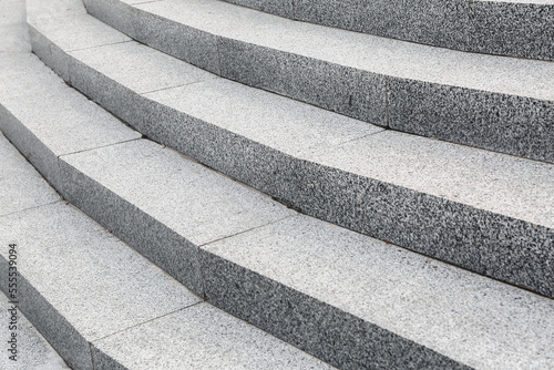 View of granite steps outdo...