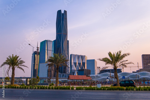 Riyadh, Saudi Arabia - July 14 2021,King Abdullah Financial District  , KAFD business towers