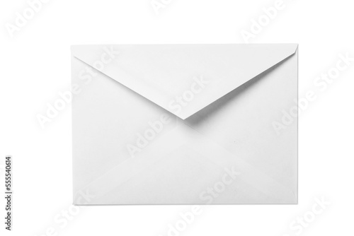 A classic white blank paper envelope