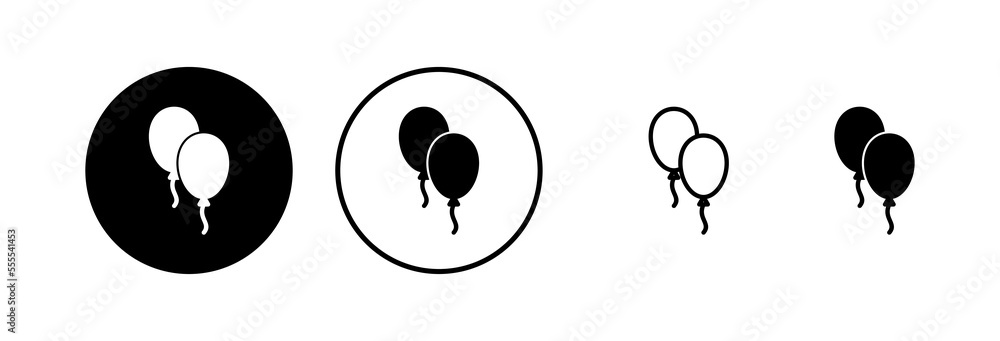 Balloon icon vector illustration. Party balloon sign and symbol Balloon icon vector illustration. Party balloon sign and symbol