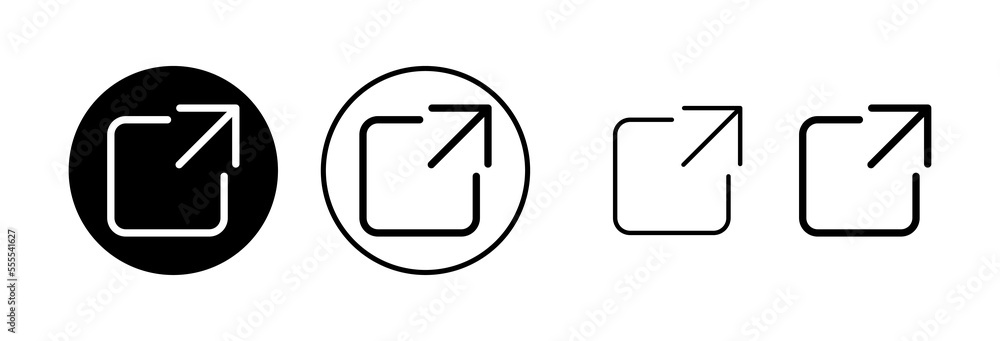 External link icon vector illustration. link sign and symbol. hyperlink symbol External link icon vector illustration. link sign and symbol. hyperlink symbol