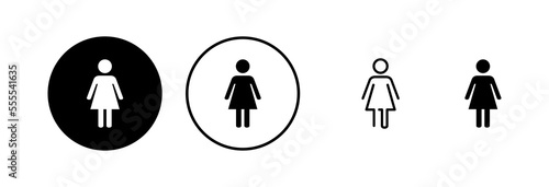 Female icon vector illustration. woman sign and symbol