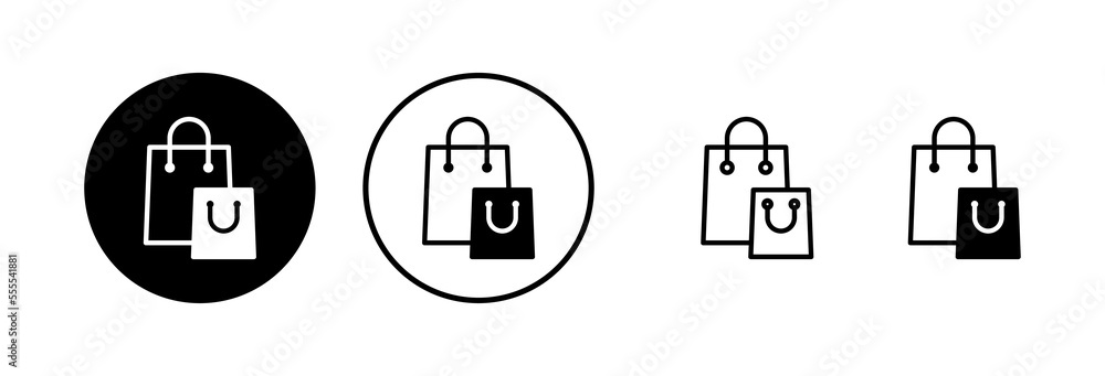 Shopping bag icon vector illustration. shopping sign and symbol Shopping bag icon vector illustration. shopping sign and symbol