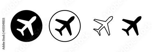 Plane icon vector illustration. Airplane sign and symbol. Flight transport symbol. Travel sign. aeroplane