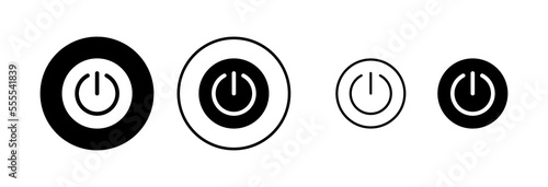 Power icon vector illustration. Power Switch sign and symbol. Electric power