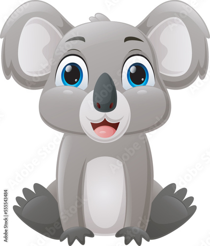 Photography Cute little koala cartoon sitting