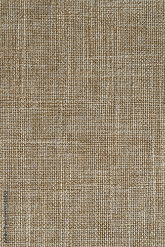Basic background of linen fabric, close-up of fabric fibers