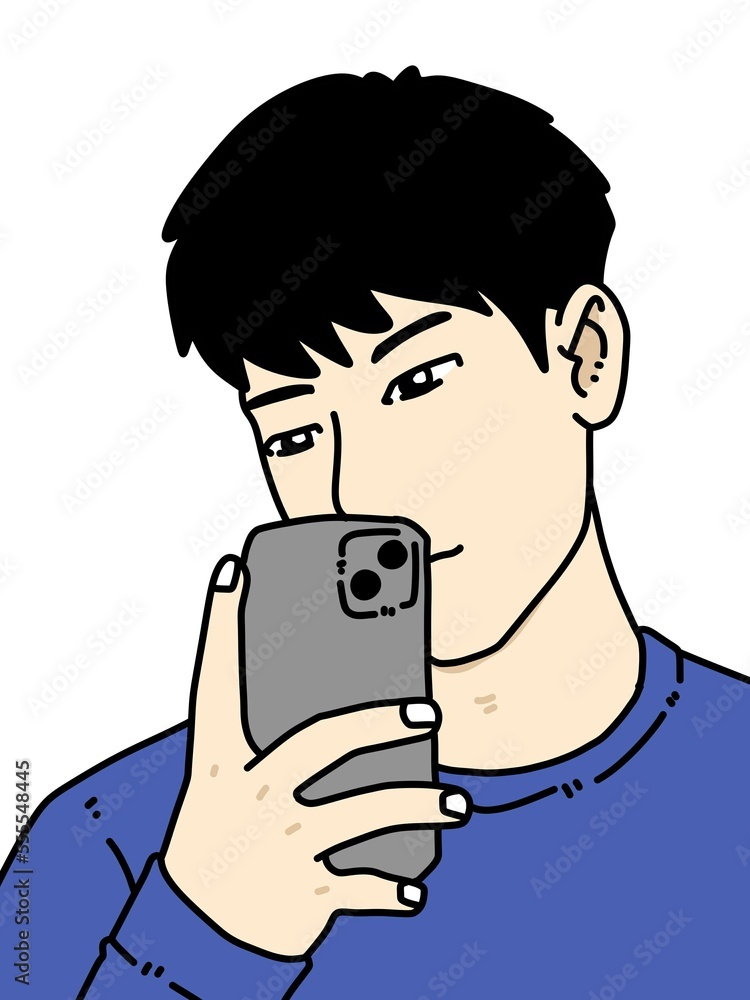 cute man cartoon on white backgorund cute man cartoon on white backgorund