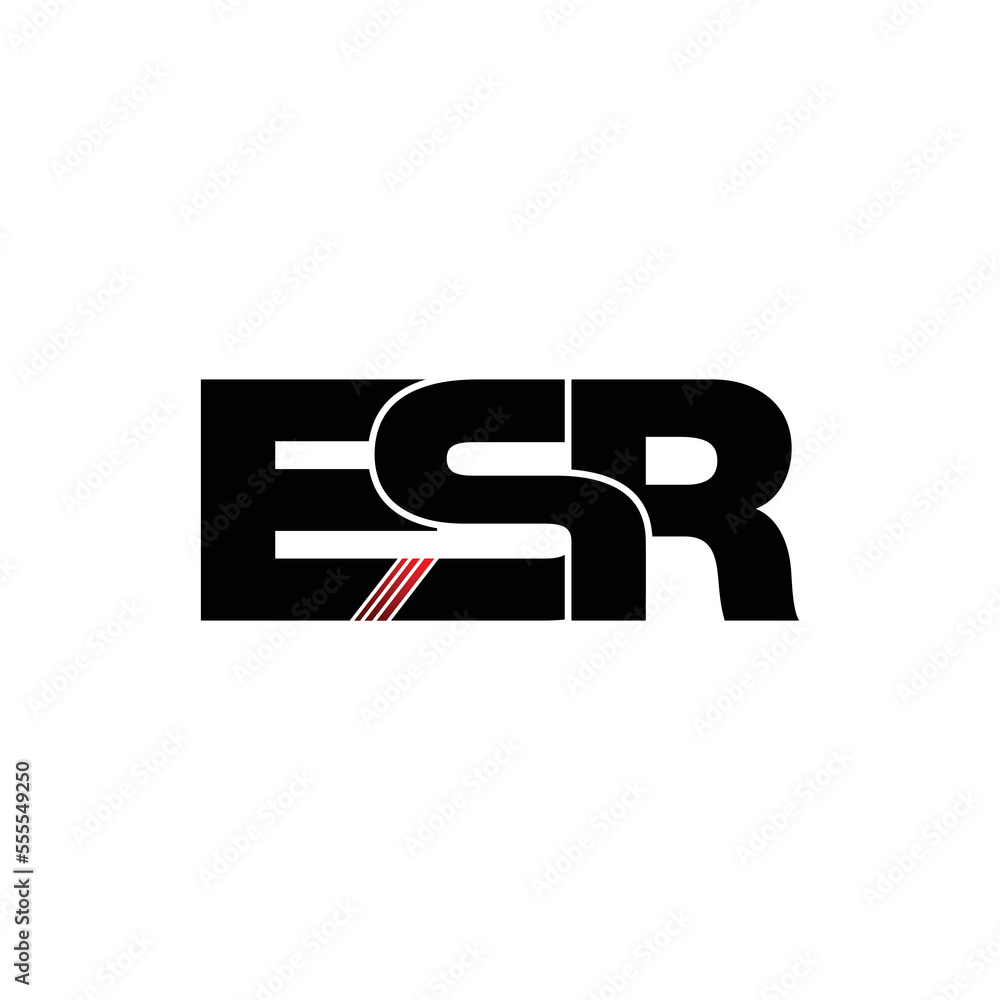 ESR letter monogram logo design vector ESR letter monogram logo design vector