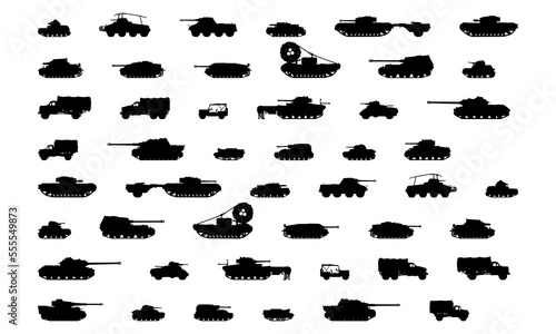 symbol icon tanks and combat vehicles modern logo design