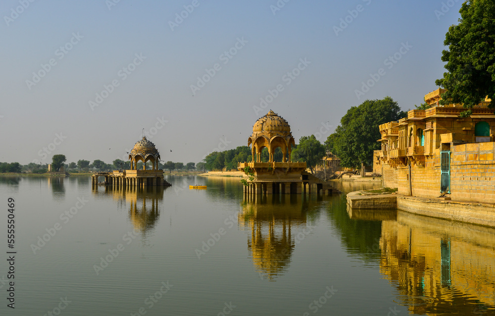 Gadisar Lake in Rajasthan, India