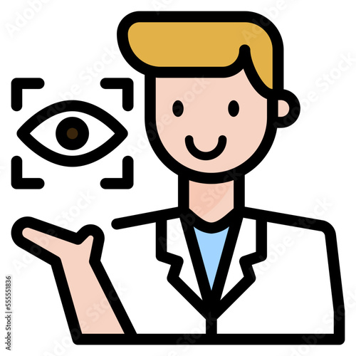 optometrist line icon