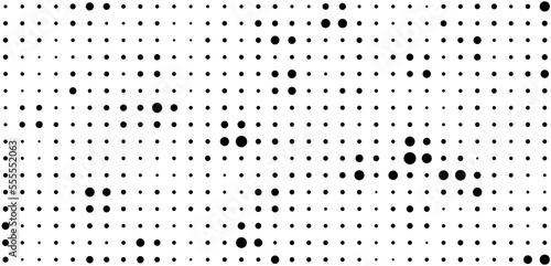 Black and white dotted halftone background 