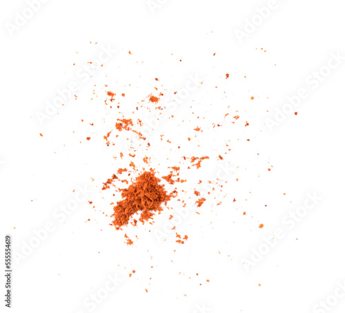 Fotomurale Crushed red chili pepper isolated on transparent png