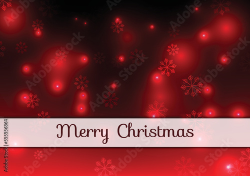 Christmas red snow background