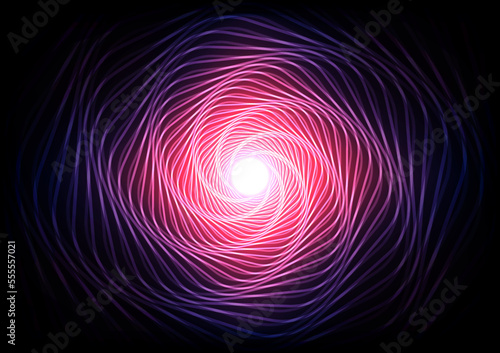 Tunnel purple wave background