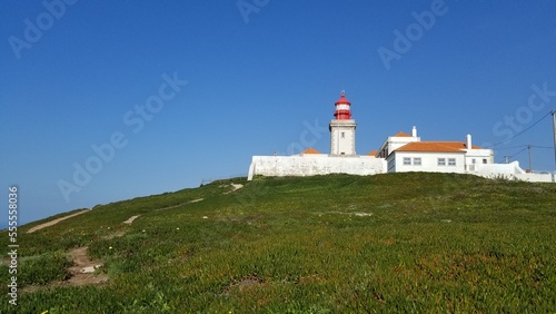 lighthouse on the coast of the island