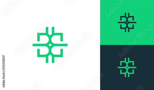 Abstract letter B crypto logo design vector