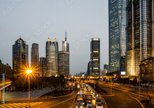 Car light trails