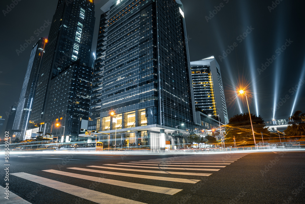 Obraz premium Car light trails