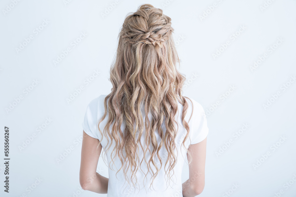 Fototapeta premium ヘアアレンジ hair arrangement 